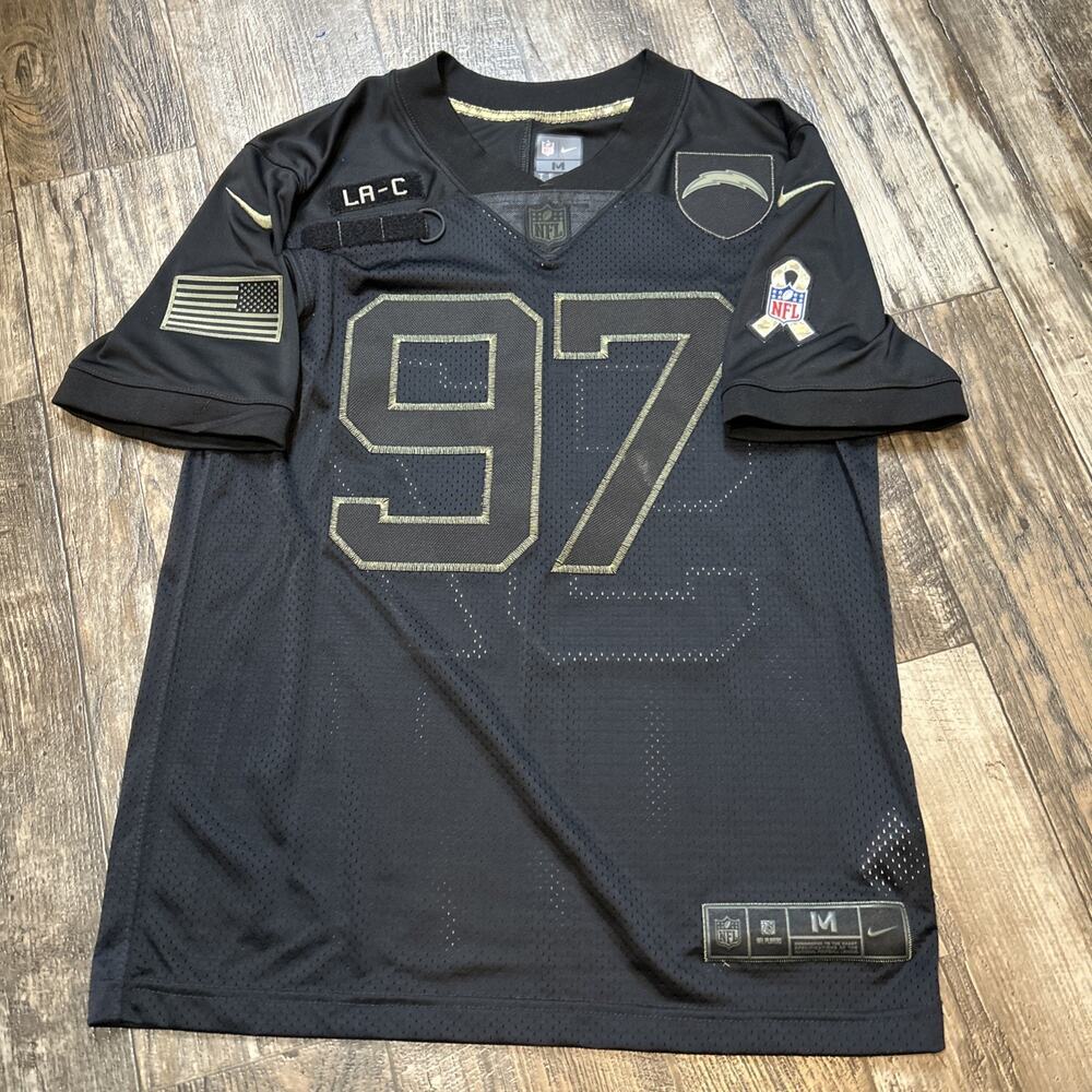Men's Nike Joey Bosa Black Los Angeles Chargers Salute To Service Limited Size M